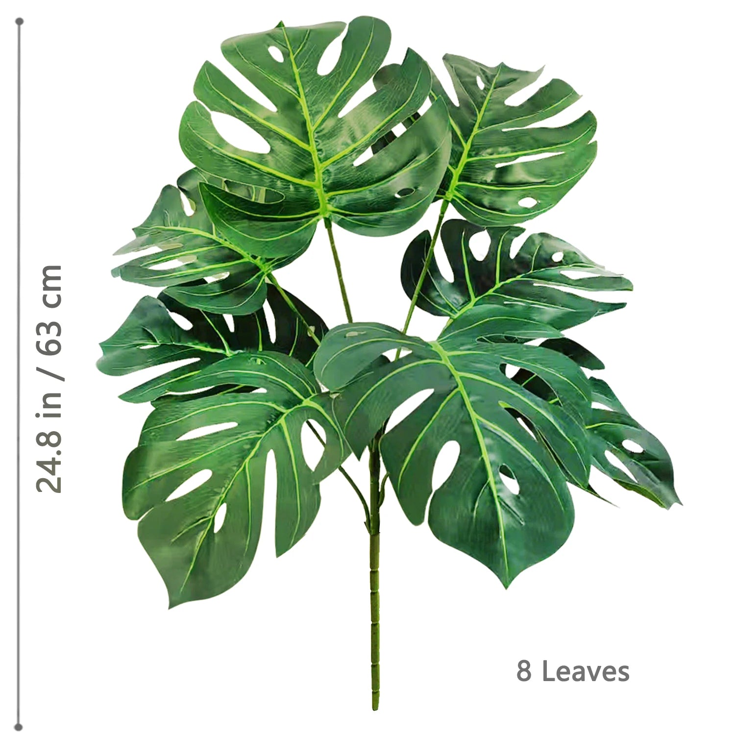 40-103cm /40.5in Artificial Monstera Plants Fake Palm Tree Plastic Turtle Leaves Green Tall Plants For Home Garden Room Decor